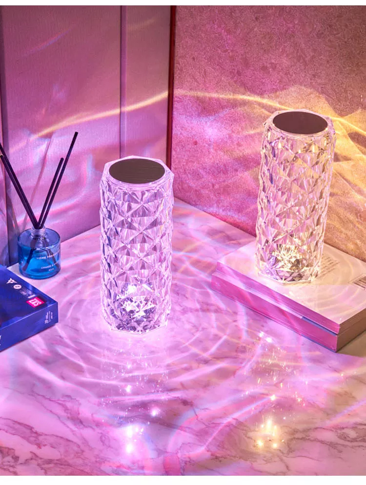 Kryształowa lampa świecąca LED RGB