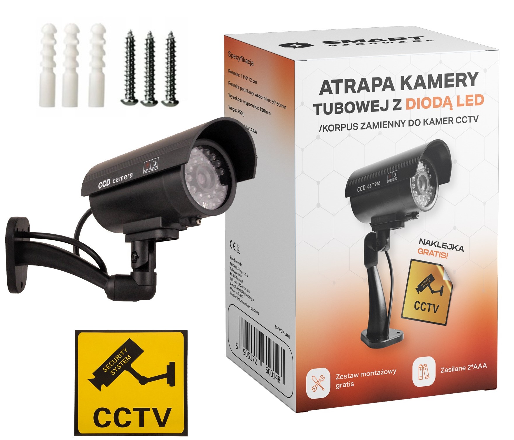 Atrapa kamery do monitoringu