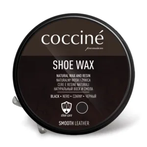 Czarna pasta do obuwia skórzanego coccine shoe wax z naturalną żywicą 40ML