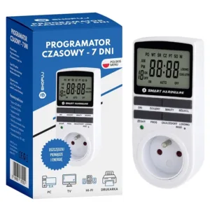 Programator czasowy elektroniczny włącznik wyłącznik timer LCD 7 dni polski