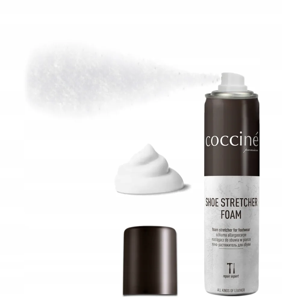 Pianka rozciągacz do ciasnych butów skórzanych coccine shape spray 75ML
