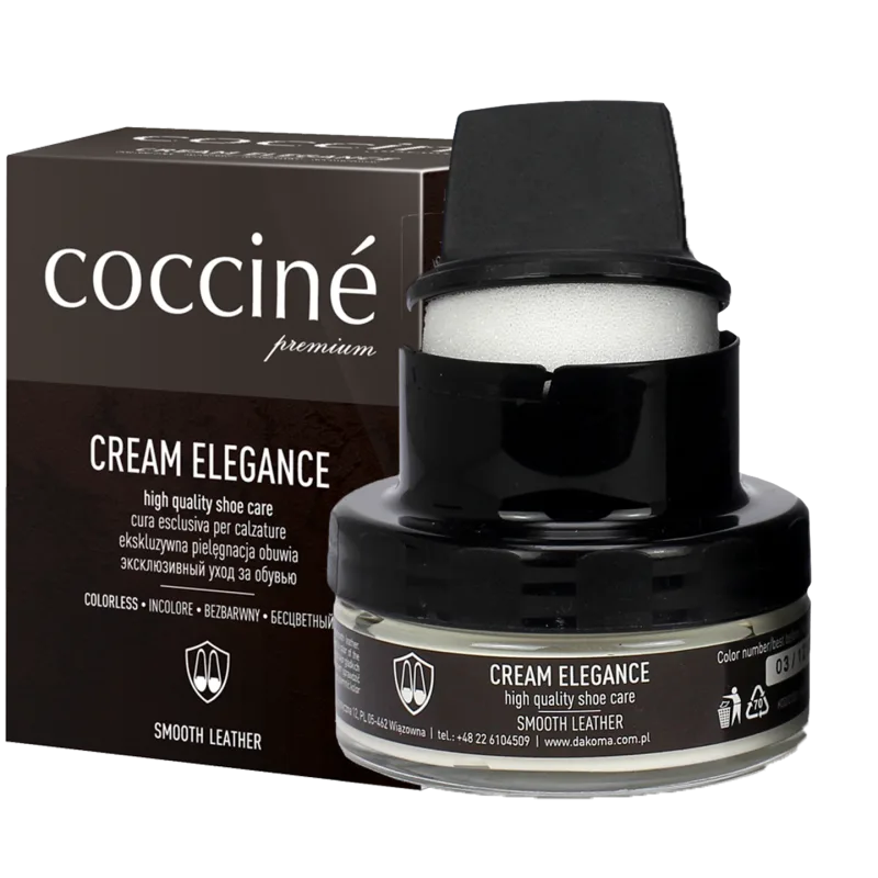 Krem do butów bezbarwny pasta do skóry neutralny odżywczy coccine 50ML