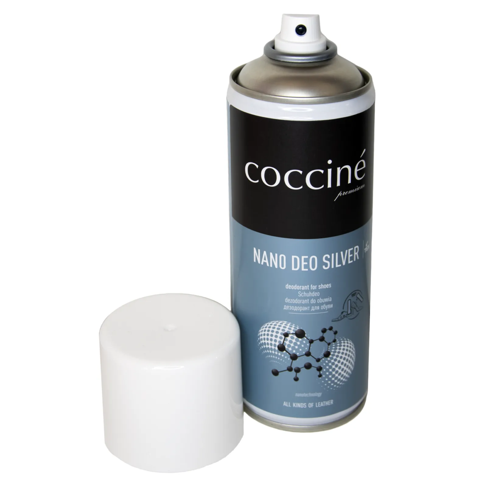 Dezodorant do butów obuwia odświeżacz coccine srebro spray sprej XL 400ML