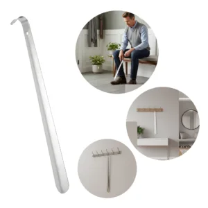 Łyżka do butów długa metalowa stal nierdzewna mocna 42CM