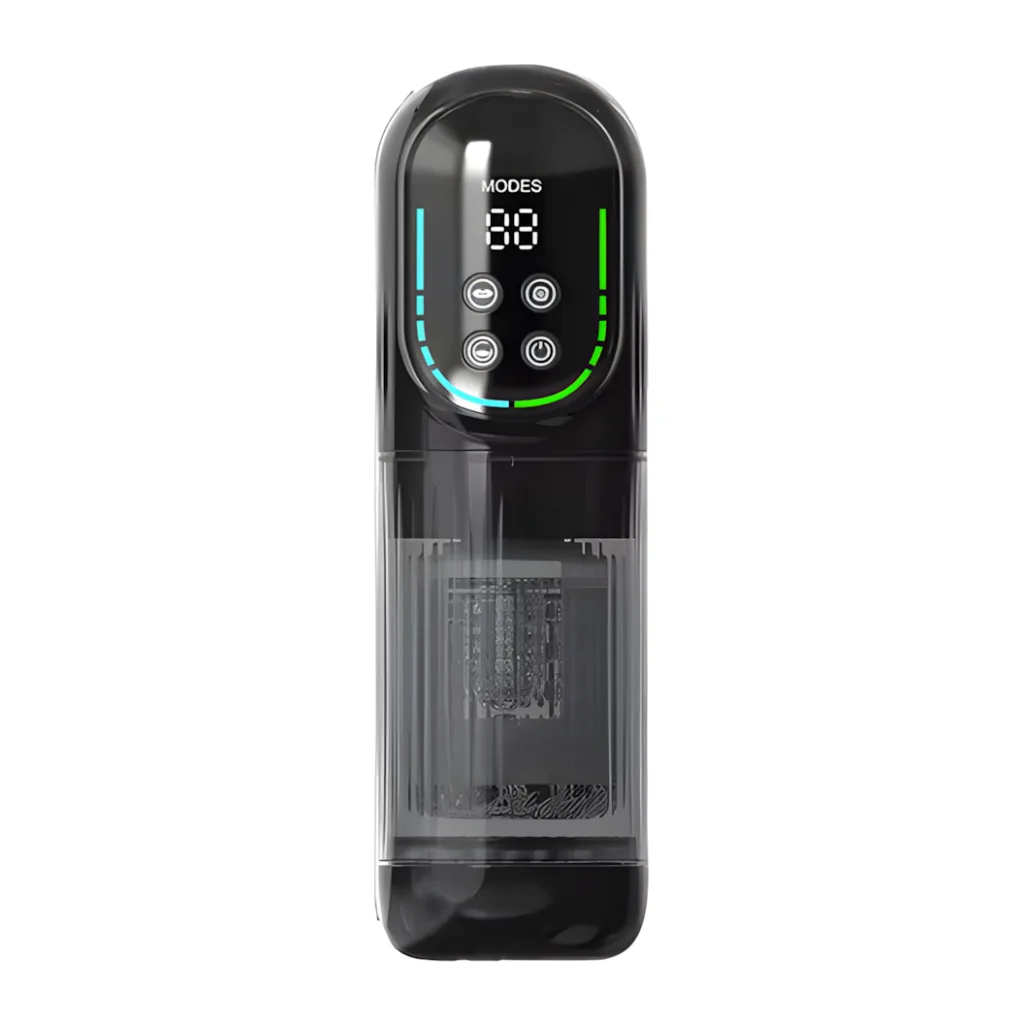 Masturbator męski automatyczny ssący wibrujący pompka próżniowa LCD 9W1