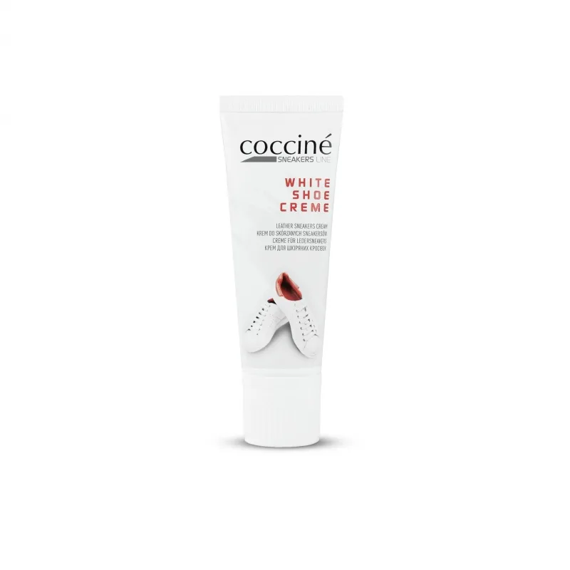 Krem do butów skórzanych coccine sneakers shoe creme biały 75ML