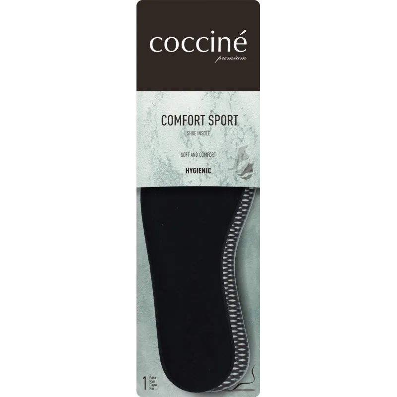 Wkładka z pianki z pamięcią kształtu czarna coccine comfort sport 35-36