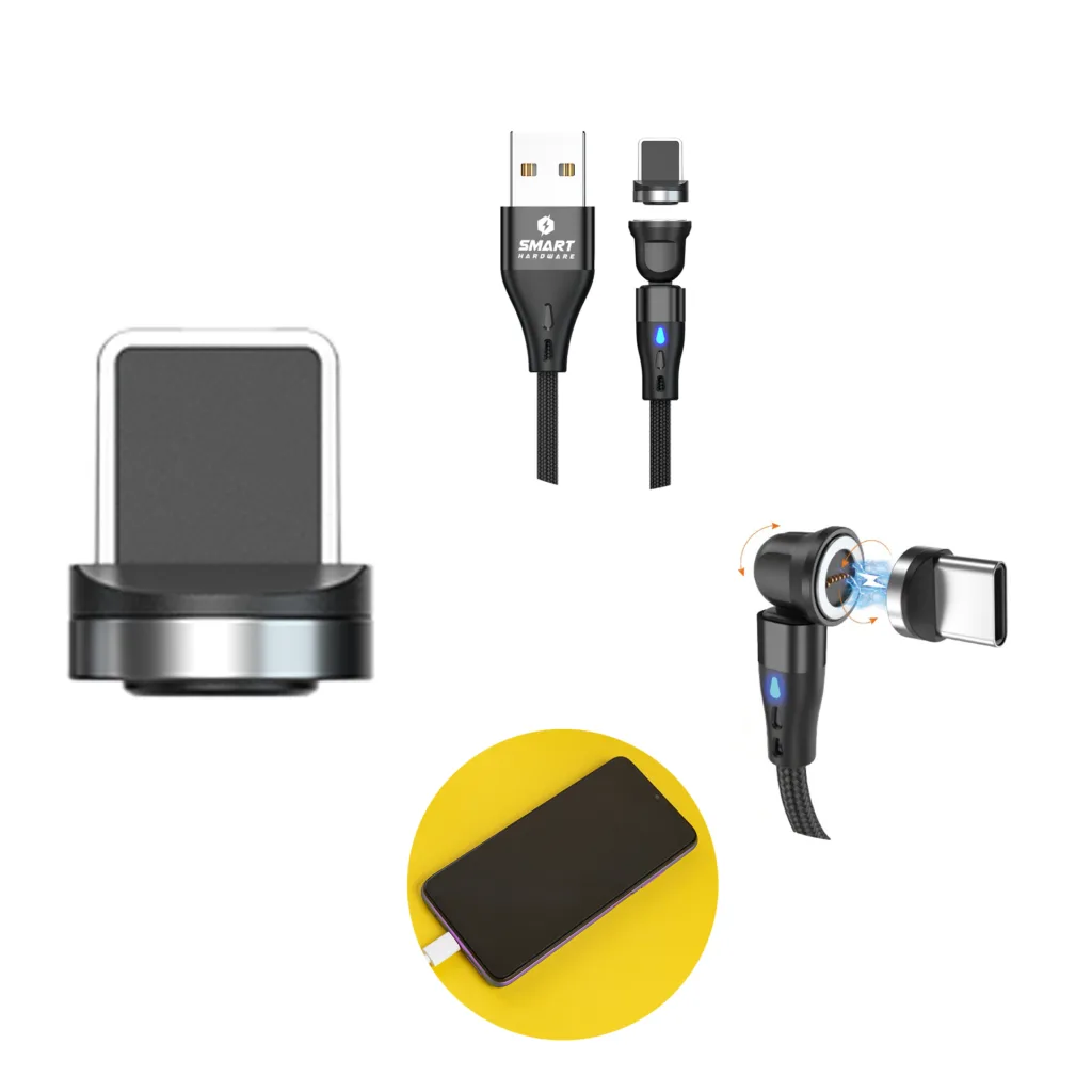 Końcówki kabla magnetycznego 7PIN do iphone lightning zestaw 3SZT